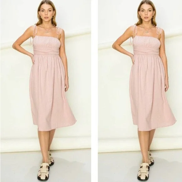 Perfect Timing Pleated A-Line Dress - Picture 1 of 5